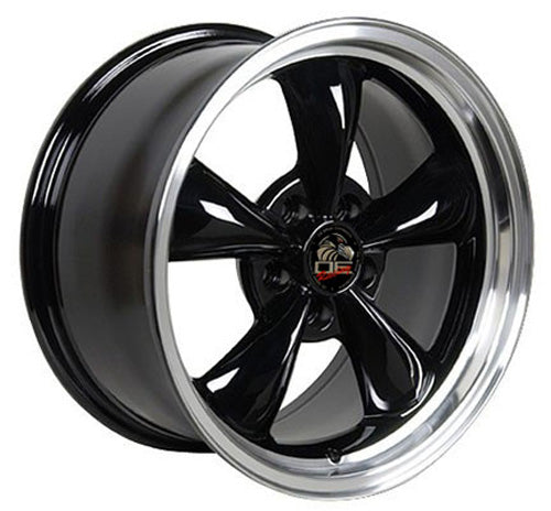 17" Replica Wheel FR01 Fits Ford Mustang Bullitt Rim 17x8 Black Wheel