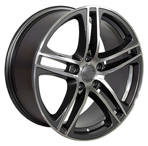 17" Replica Wheel AU07 Fits Audi A3 Rim 17x7.5 Machined Wheel