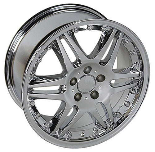 18" Replica Wheel MB09 Fits Mercedes Benz C Class Rim 18x8.5 Chrome Wheel