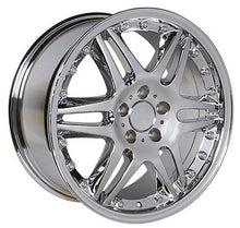 Cargar imagen en el visor de la galería, 18" Replica Wheel MB09 Fits Mercedes Benz C Class Rim 18x8.5 Chrome Wheel