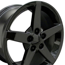 Cargar imagen en el visor de la galería, 17" Replica Wheel CV06 Fits Chevrolet Corvette - C6 Rim 17x9.5 Black Wheel