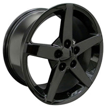Cargar imagen en el visor de la galería, 17&quot; Replica Wheel CV06 Fits Chevrolet Corvette - C6 Rim 17x8.5 Black Wheel