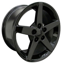 Cargar imagen en el visor de la galería, 18" Replica Wheel CV06 Fits Chevrolet Corvette - C6 Rim 18x9.5 Black Wheel