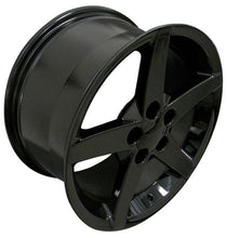 Cargar imagen en el visor de la galería, 18" Replica Wheel CV06 Fits Chevrolet Corvette - C6 Rim 18x9.5 Black Wheel