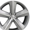 20" Replica Wheel DG05 Fits Dodge Charger SRT Rim 20x9 Silver Wheel