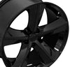 20" Replica Wheel DG05 Fits Dodge Charger SRT Rim 20x9 Black Wheel