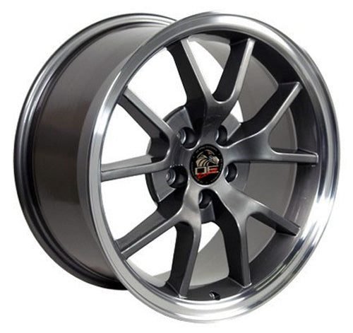 18" Replica Wheel FR05 Fits Ford Mustang FR500 Rim 18x9 Gunmetal Wheel