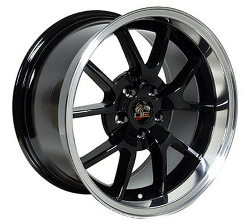 18" Replica Wheel FR05 Fits Ford Mustang FR500 Rim 18x10 Black Wheel