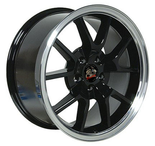 18" Replica Wheel FR05 Fits Ford Mustang FR500 Rim 18x9 Black Wheel