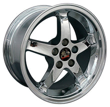 Cargar imagen en el visor de la galería, 17" Replica Wheel FR04 Fits Ford Mustang Cobra Rim 17x9 Chrome Wheel