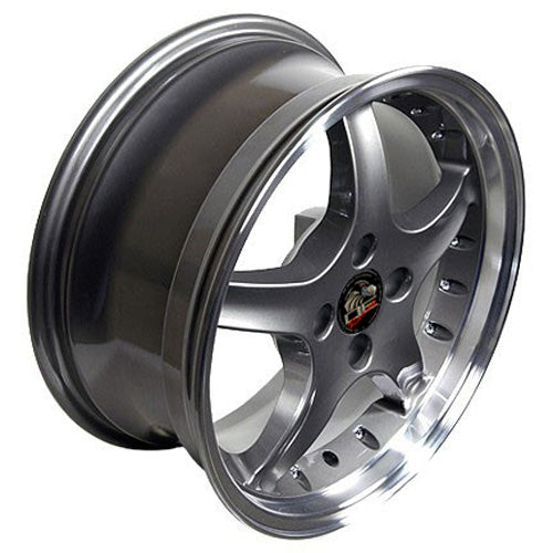 17" Replica Wheel FR04 Fits Ford Mustang Cobra Rim 17x8 DR Gunmetal Wheel