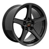 18" Replica Wheel FR06B Fits Ford Mustang Saleen Rim 18x9 Black Wheel