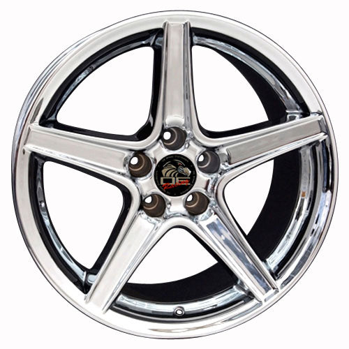 18" Replica Wheel FR06B Fits Ford Mustang Saleen Rim 18x9 Chrome Wheel