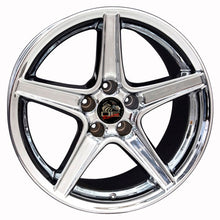 Cargar imagen en el visor de la galería, 18" Replica Wheel FR06B Fits Ford Mustang Saleen Rim 18x9 Chrome Wheel