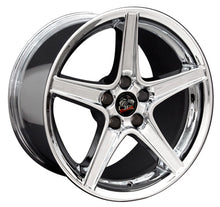 Cargar imagen en el visor de la galería, 18" Replica Wheel FR06B Fits Ford Mustang Saleen Rim 18x9 Chrome Wheel