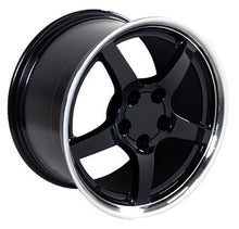 Cargar imagen en el visor de la galería, 17" Replica Wheel CV05 Fits Chevrolet Corvette - C5 Rim 17x9.5 Black Wheel