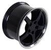 18" Replica Wheel CV05 Fits Chevrolet Corvette - C5 Rim 18x9.5 Deep Dish Black Wheel