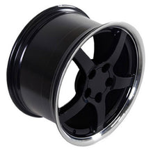 Cargar imagen en el visor de la galería, 18" Replica Wheel CV05 Fits Chevrolet Corvette - C5 Rim 18x9.5 Deep Dish Black Wheel