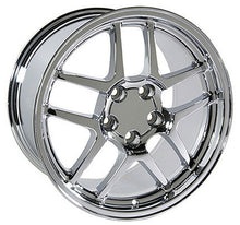 Cargar imagen en el visor de la galería, 18" Replica Wheel CV04 Fits Chevrolet Corvette - C5 Z06 Rim 18x10.5 Chrome Wheel