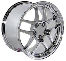 Cargar imagen en el visor de la galería, 17" Replica Wheel CV04 Fits Chevrolet Corvette - C5 Z06 Rim 17x9.5 Chrome Wheel