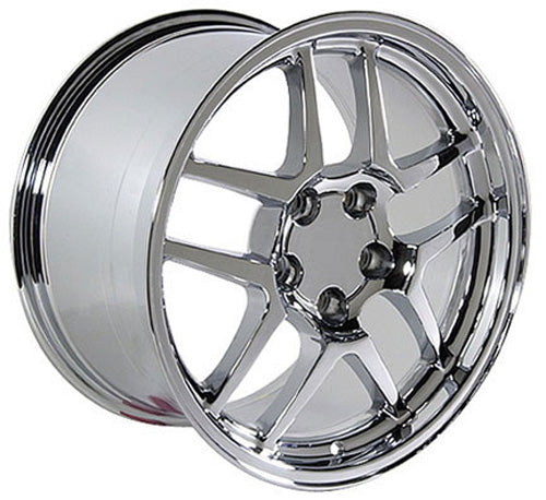 18" Replica Wheel CV04 Fits Chevrolet Corvette - C5 Z06 Rim 18x10.5 Chrome Wheel