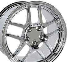 Cargar imagen en el visor de la galería, 17" Replica Wheel CV04 Fits Chevrolet Corvette - C5 Z06 Rim 17x9.5 Chrome Wheel