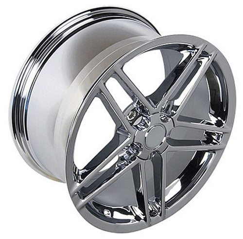 17" Replica Wheel CV07A Fits Chevrolet Corvette - C6 Z06 Rim 17x9.5 Chrome Wheel