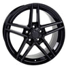 18" Replica Wheel CV07A Fits Chevrolet Corvette - C6 Z06 Rim 18x9.5 Black Wheel