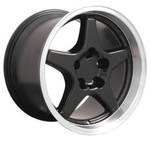 Cargar imagen en el visor de la galería, 17&quot; Replica Wheel CV01 Fits Chevrolet Corvette - ZR1 Rim 17x11 Black Wheel